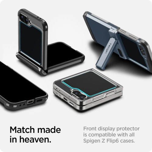 Szkło hartowane Spigen GLAS.tR ez Fit Samsung Galaxy Z Flip 6 / 7 FE Clear [2 PACK]