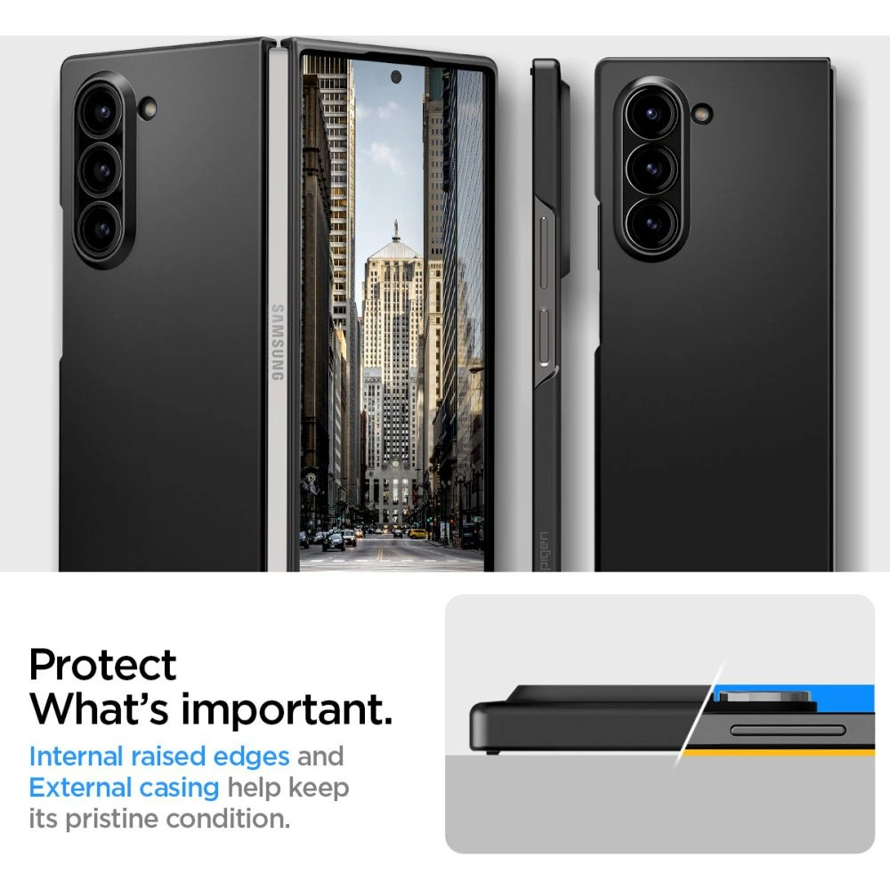 Hurtownia GSM - Etui Spigen Airskin Samsung Galaxy Z Fold 6 Černé - SPN3443 - {ean13} - Hurt