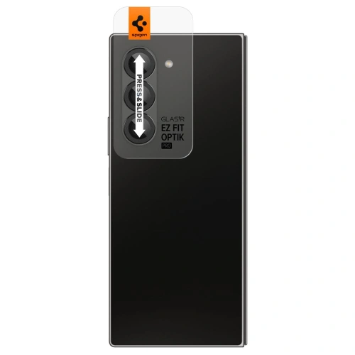 Szkło hartowane na aparat Spigen Optik.tr ez Fit Camera Protector Samsung Galaxy Z Fold 6 Black [2 PACK]