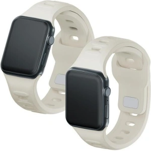 Hurtownia GSM - Panglica 3MK pentru ceas din silicon Apple Watch 4/5/6/7/SE/8/9/10 40/41/42mm bej/beige - 3MK6225 - {ean13} - Hurt