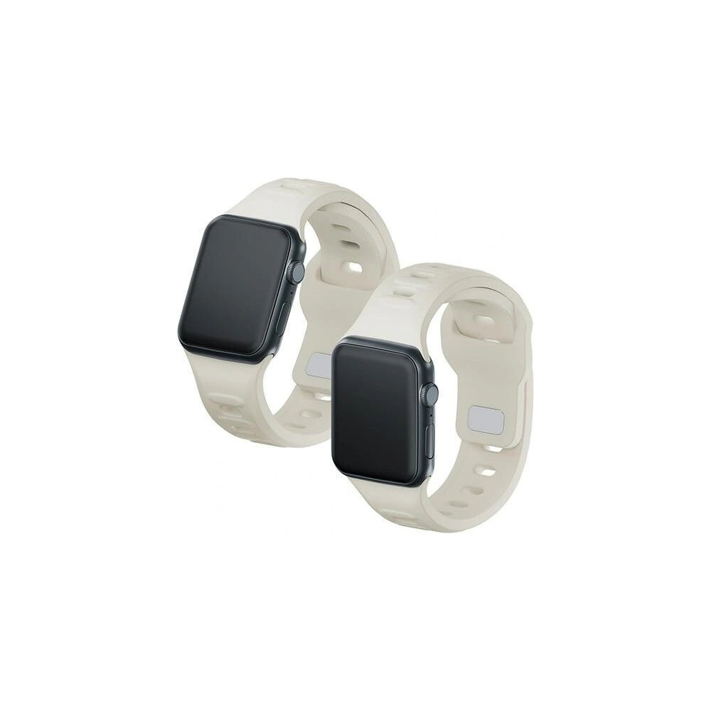 Hurtownia GSM - Pasek 3MK Silicone Watch Strap Apple Watch 4/5/6/7/SE/8/9/10 40/41/42mm beżowy/beige - 3MK6225 - {ean13} - Hurt