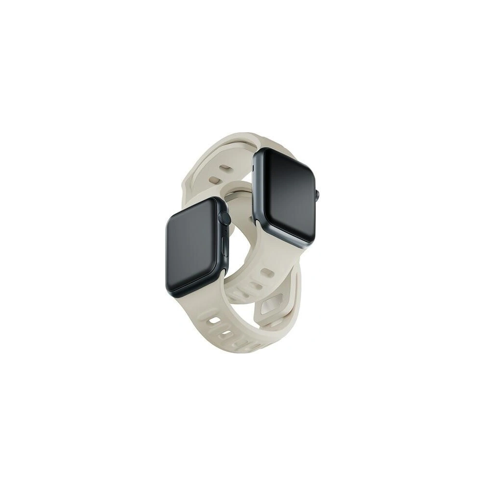 Wholesale Strap 3MK Silicone Watch Strap Apple Watch 4/5/6/7/SE/8/9/10 40/41/42mm beige - 3MK6225 - {ean13} - Hurt