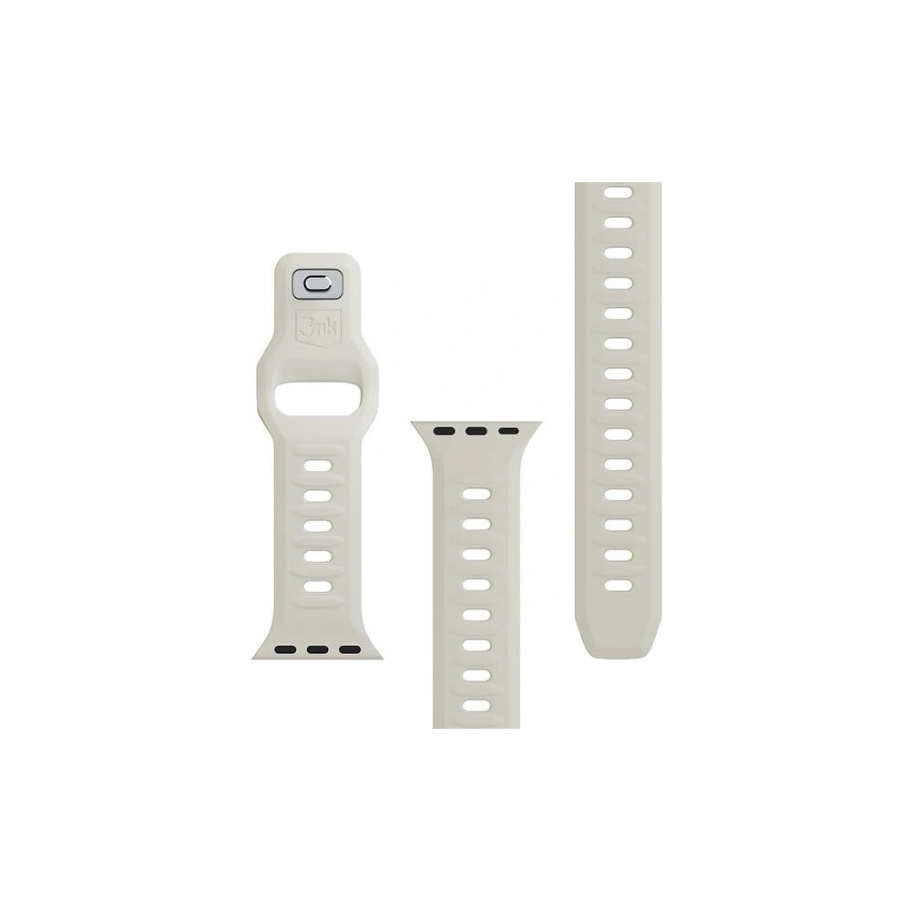 Hurtownia GSM - Pasek 3MK Silicone Watch Strap Apple Watch 4/5/6/7/SE/8/9/10 40/41/42mm beżowy/beige - 3MK6225 - {ean13} - Hurt