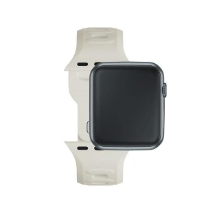 Hurtownia GSM - Pasek 3MK silikonový pás pro hodinky Apple Watch 4/5/6/7/8/9/SE/Ultra 42/44/45/49mm béžový/beige - 3MK6226 - {ean13} - Hurt