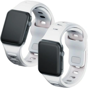 Hurtownia GSM - Pasek 3MK Silicone Watch Strap Apple Watch 4/5/6/7/SE/8/9/10 40/41/42mm alb/white - 3MK6227 - {ean13} - Hurt