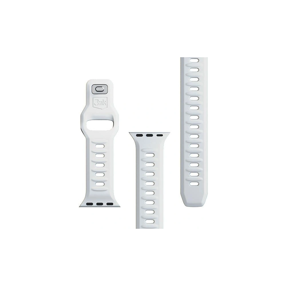 Wholesale Belt 3MK Silicone Watch Strap Apple Watch 4/5/6/7/SE/8/9/10 40/41/42mm white - 3MK6227 - {ean13} - Hurt