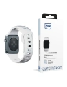 Pásky 3MK silikonový řemínek na hodinky Apple Watch 4/5/6/7/8/9/SE/Ultra 42/44/45/49mm bílý/white
