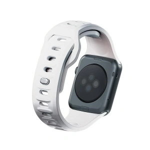Hurtownia GSM - Pásky 3MK silikonový řemínek na hodinky Apple Watch 4/5/6/7/8/9/SE/Ultra 42/44/45/49mm bílý/white - 3MK6228 - {ean13} - Hurt
