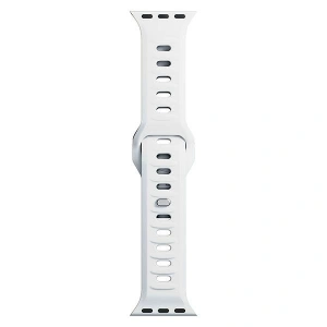 Hurtownia GSM - Pásky 3MK silikonový řemínek na hodinky Apple Watch 4/5/6/7/8/9/SE/Ultra 42/44/45/49mm bílý/white - 3MK6228 - {ean13} - Hurt
