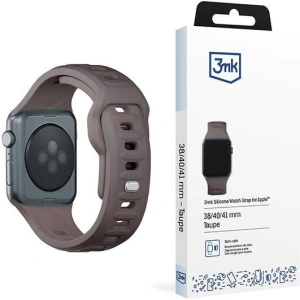 Hurtownia GSM - Pasek 3MK curea din silicon pentru Apple Watch 4/5/6/7/SE/8/9/10 40/41/42mm maro/taupe - 3MK6229 - {ean13} - Hurt