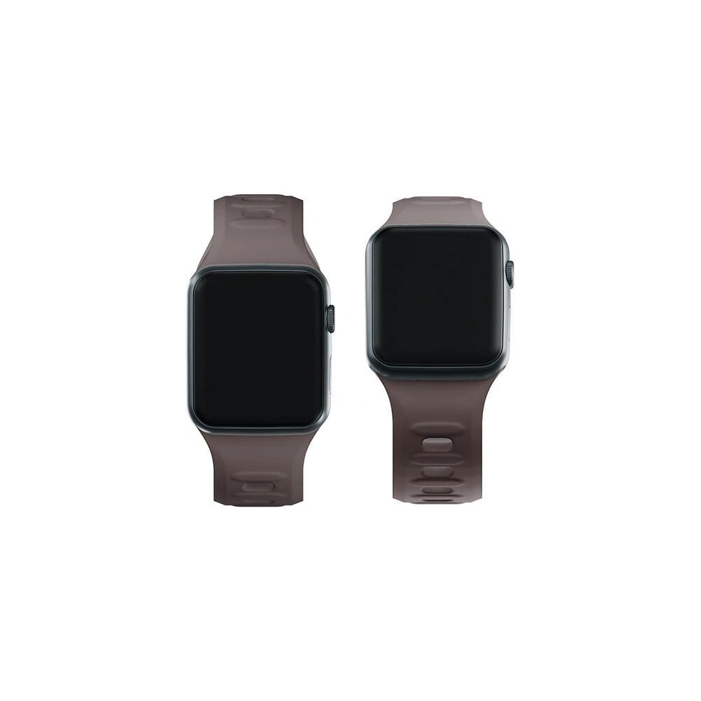 Wholesale Strap 3MK Silicone Watch Strap Apple Watch 4/5/6/7/SE/8/9/10 40/41/42mm brown/taupe - 3MK6229 - {ean13} - Hurt