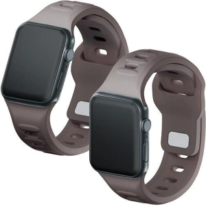 Hurtownia GSM - Pasek 3MK curea din silicon pentru Apple Watch 4/5/6/7/SE/8/9/10 40/41/42mm maro/taupe - 3MK6229 - {ean13} - Hurt