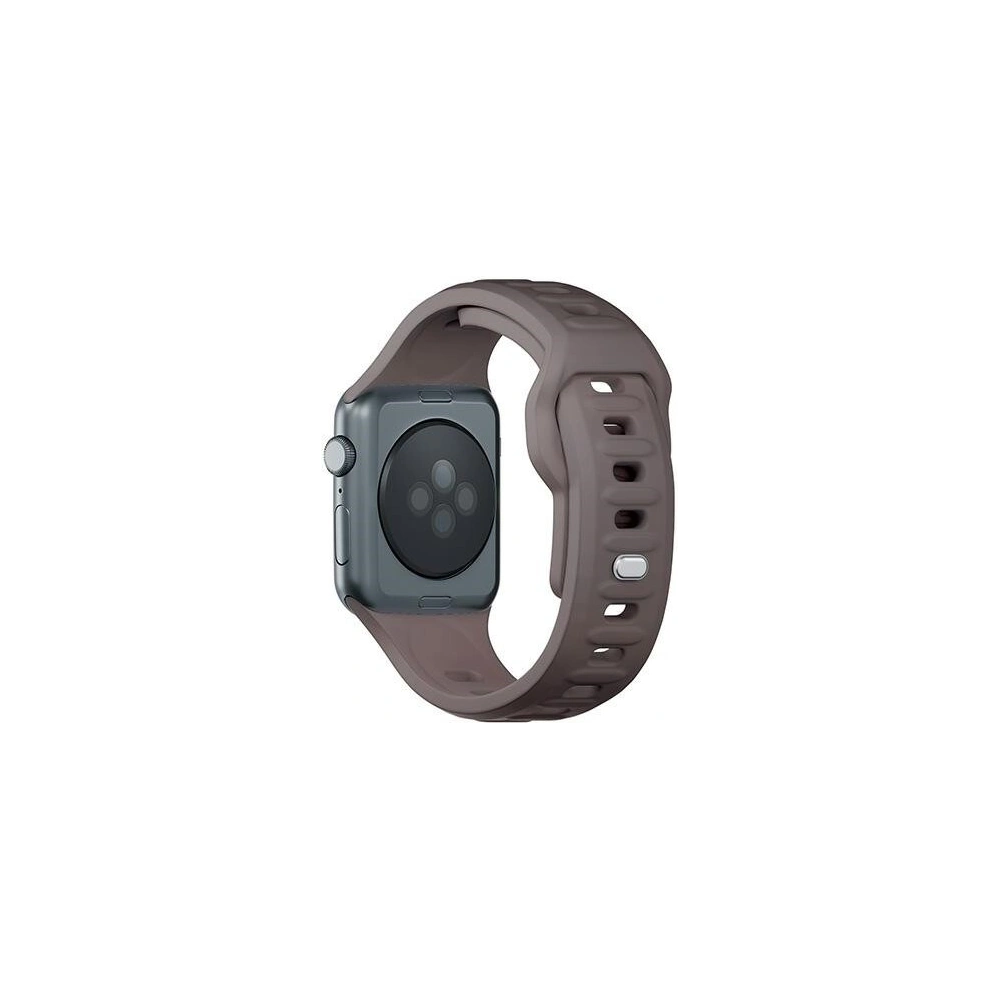 Wholesale Strap 3MK Silicone Watch Strap Apple Watch 4/5/6/7/SE/8/9/10 40/41/42mm brown/taupe - 3MK6229 - {ean13} - Hurt