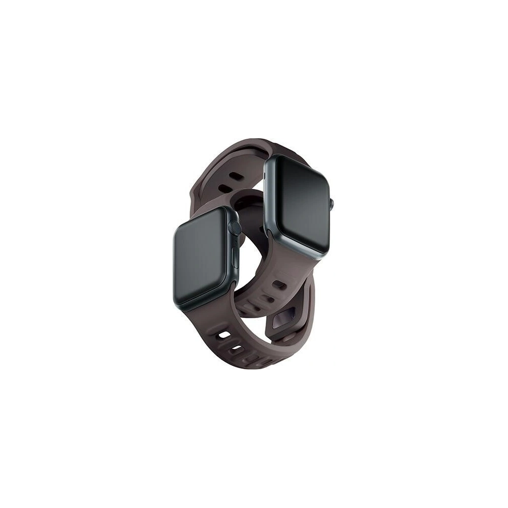 Wholesale Strap 3MK Silicone Watch Strap Apple Watch 4/5/6/7/SE/8/9/10 40/41/42mm brown/taupe - 3MK6229 - {ean13} - Hurt