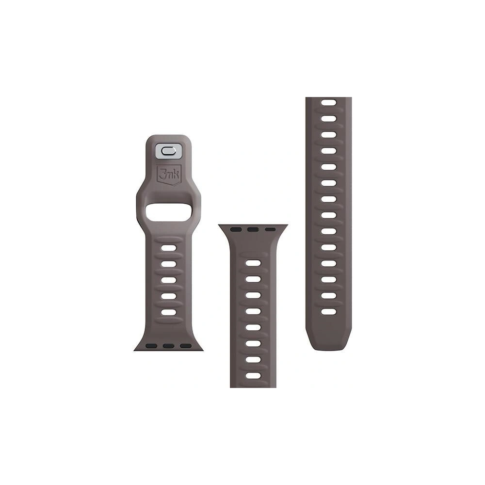 Wholesale Strap 3MK Silicone Watch Strap Apple Watch 4/5/6/7/SE/8/9/10 40/41/42mm brown/taupe - 3MK6229 - {ean13} - Hurt