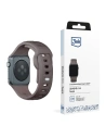 Pasek 3MK szilikon óraszíj Apple Watch 4/5/6/7/8/9/SE/Ultra 42/44/45/49mm barna/taupe