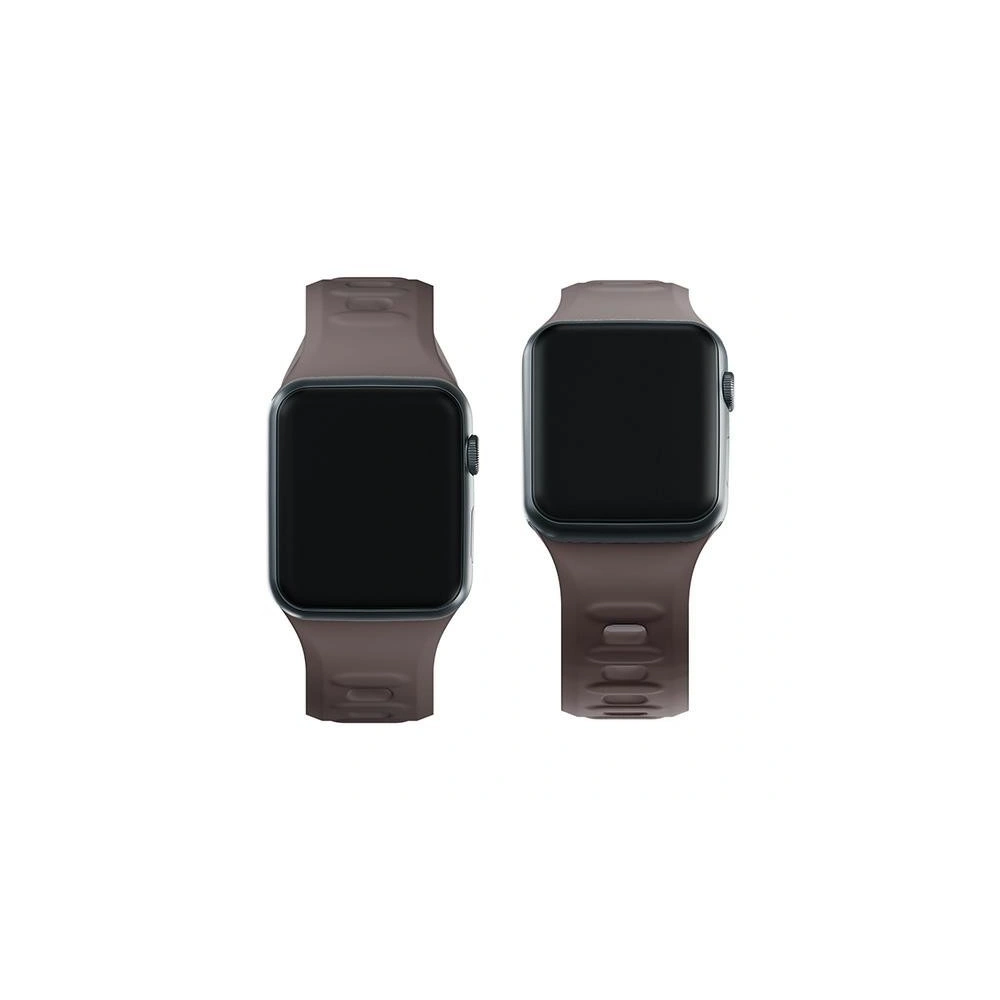 Hurtownia GSM - Pasek 3MK curea din silicon pentru Apple Watch 4/5/6/7/8/9/SE/Ultra 42/44/45/49mm maro/taupe - 3MK6230 - {ean13} - Hurt