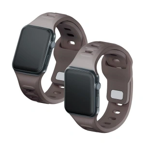 Hurtownia GSM - Pasek 3MK silikonový náramek Apple Watch 4/5/6/7/8/9/SE/Ultra 42/44/45/49mm hnědý/taupe - 3MK6230 - {ean13} - Hurt