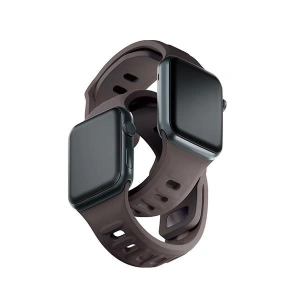 Hurtownia GSM - Pasek 3MK silikonový náramek Apple Watch 4/5/6/7/8/9/SE/Ultra 42/44/45/49mm hnědý/taupe - 3MK6230 - {ean13} - Hurt