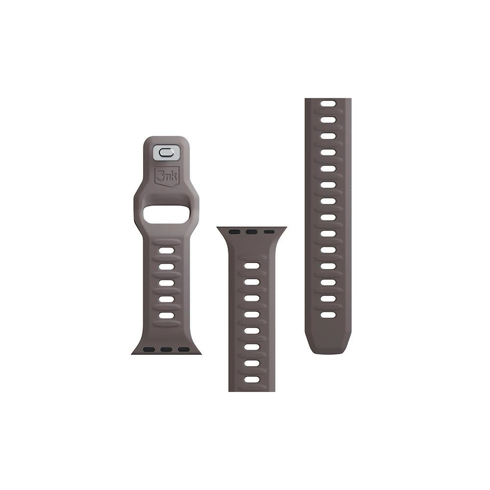 Wholesale 3MK Silicone Watch Strap for Apple Watch 4/5/6/7/8/9/SE/Ultra 42/44/45/49mm brown/taupe - 3MK6230 - {ean13} - Hurt
