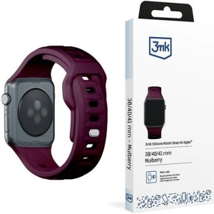Hurtownia GSM - Panglica 3MK pentru ceas din silicon Apple Watch 4/5/6/7/SE/8/9/10 40/41/42mm mov închis/mulberry - 3MK6231 - {ean13} - Hurt