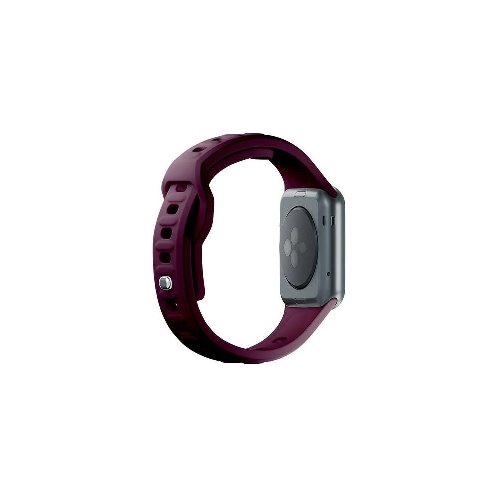 Wholesale 3MK Silicone Watch Strap for Apple Watch 4/5/6/7/SE/8/9/10 40/41/42mm dark purple/mulberry - 3MK6231 - {ean13} - Hurt