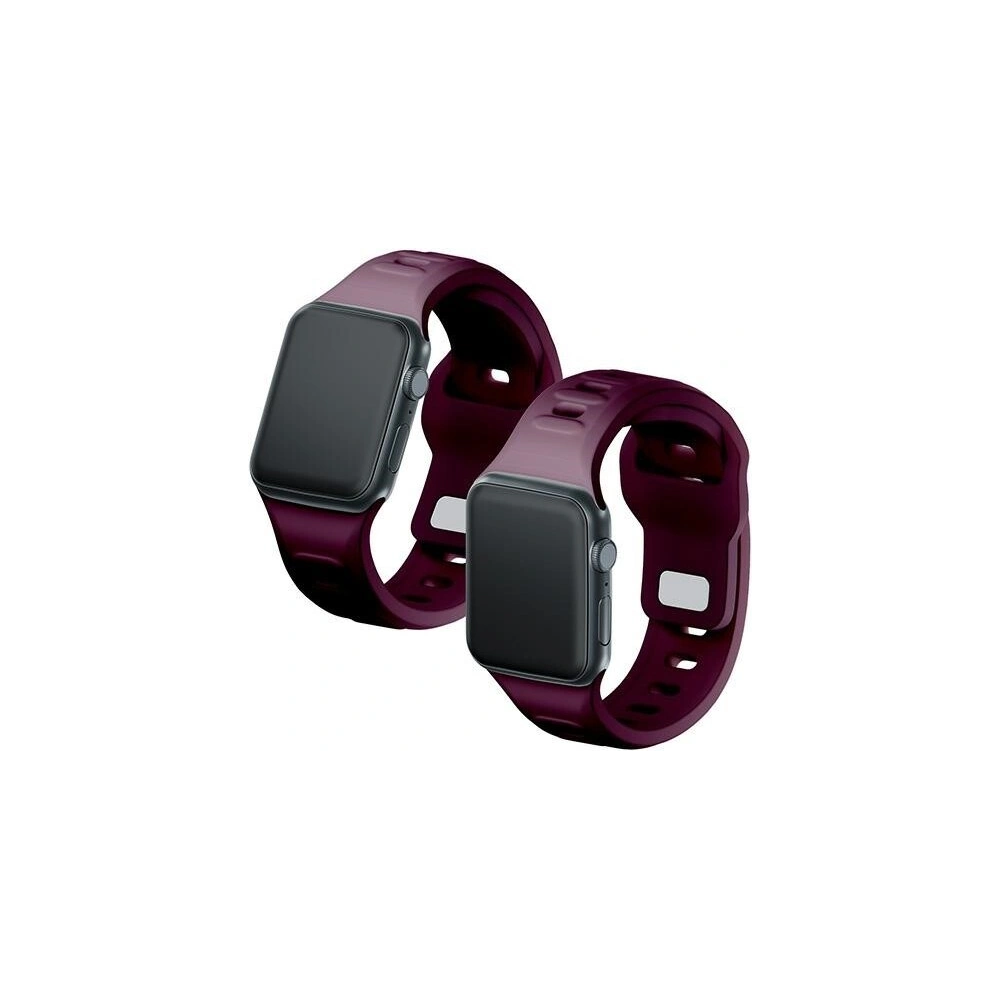 Wholesale 3MK Silicone Watch Strap for Apple Watch 4/5/6/7/SE/8/9/10 40/41/42mm dark purple/mulberry - 3MK6231 - {ean13} - Hurt
