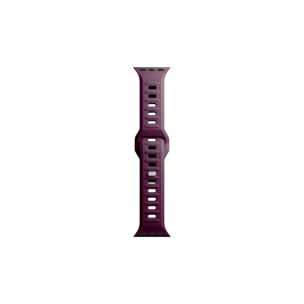 Wholesale 3MK Silicone Watch Strap for Apple Watch 4/5/6/7/SE/8/9/10 40/41/42mm dark purple/mulberry - 3MK6231 - {ean13} - Hurt