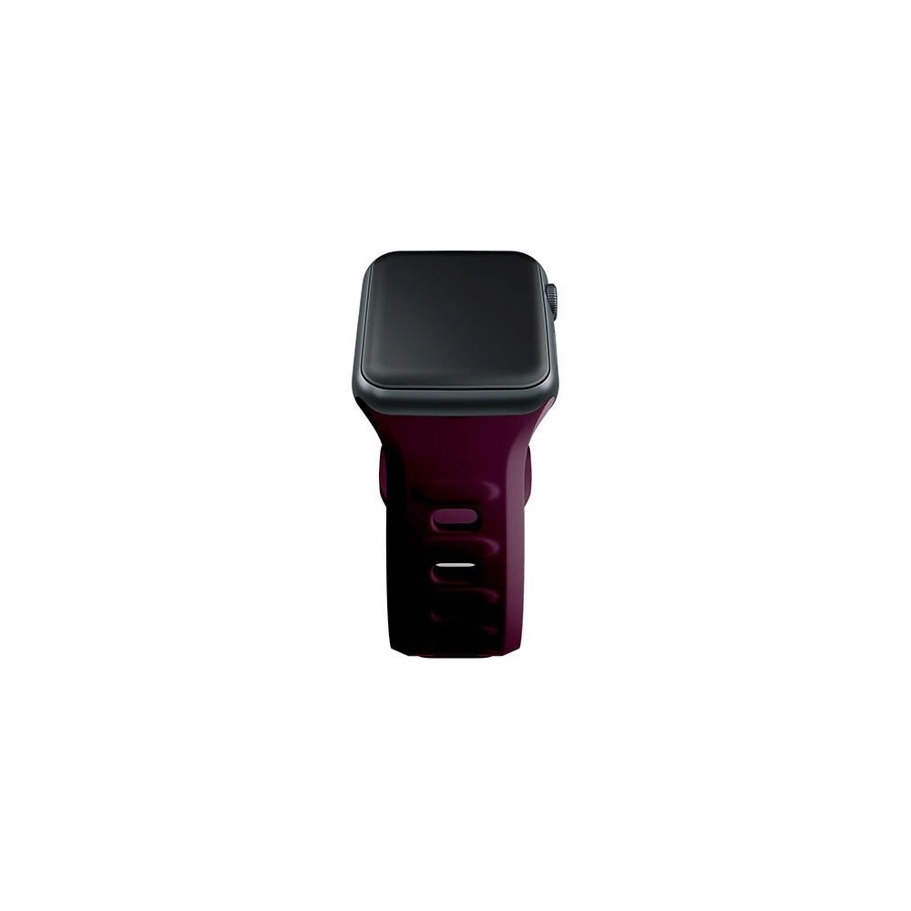 Wholesale 3MK Silicone Watch Strap for Apple Watch 4/5/6/7/SE/8/9/10 40/41/42mm dark purple/mulberry - 3MK6231 - {ean13} - Hurt