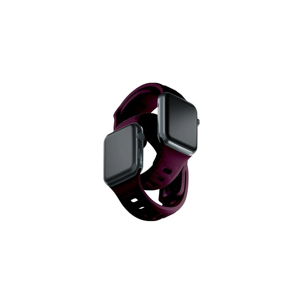Hurtownia GSM - Pasek 3MK szilikon óra szíj Apple Watch 4/5/6/7/SE/8/9/10 40/41/42mm sötétlila/mulberry - 3MK6231 - {ean13} - Hurt