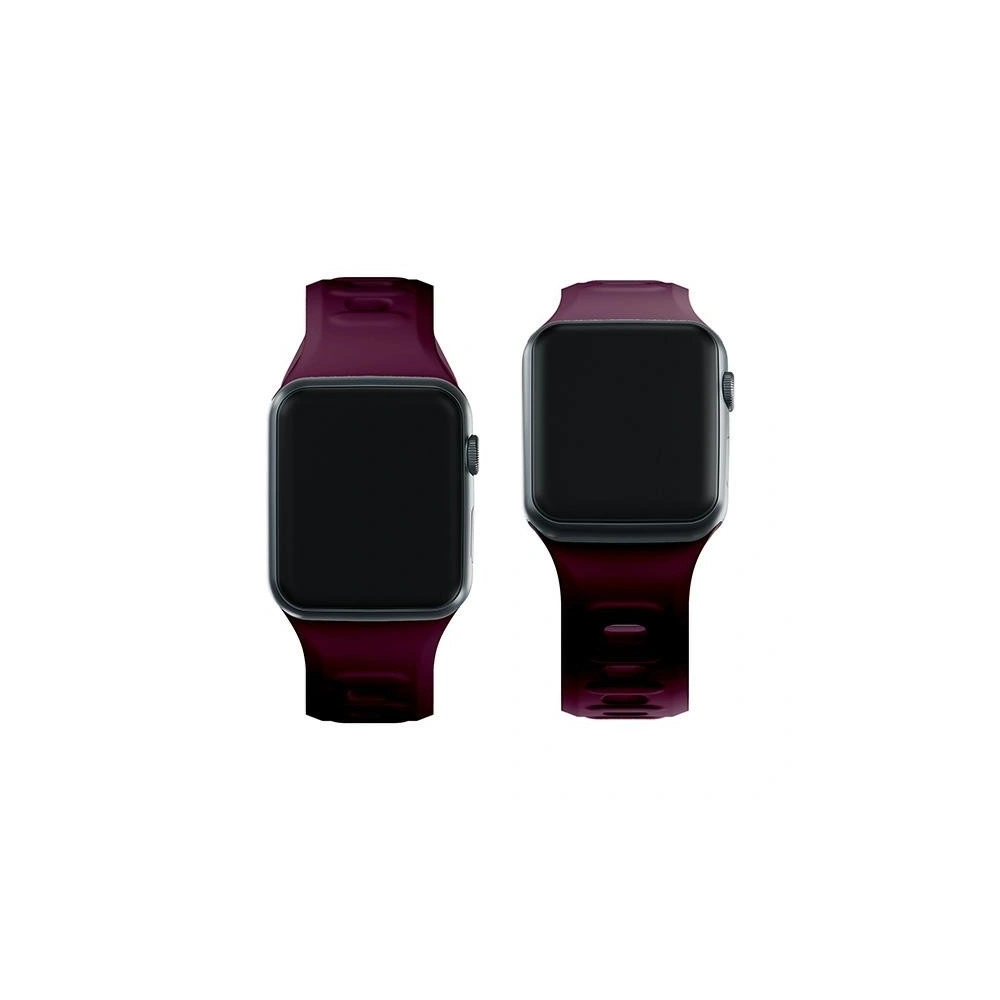 Wholesale 3MK Silicone Watch Strap for Apple Watch 4/5/6/7/8/9/SE/Ultra 42/44/45/49mm dark purple/mulberry - 3MK6232 - {ean13} - Hurt