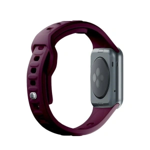 Hurtownia GSM - Pásek 3MK silikonový náramek Apple Watch 4/5/6/7/8/9/SE/Ultra 42/44/45/49mm tmavě fialový/mulberry - 3MK6232 - {ean13} - Hurt