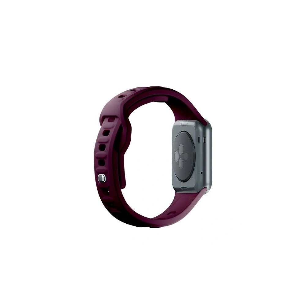 Wholesale 3MK Silicone Watch Strap for Apple Watch 4/5/6/7/8/9/SE/Ultra 42/44/45/49mm dark purple/mulberry - 3MK6232 - {ean13} - Hurt