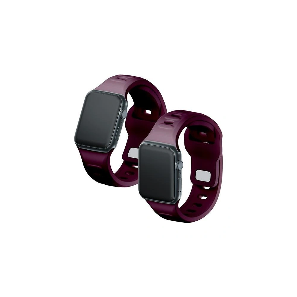 Wholesale 3MK Silicone Watch Strap for Apple Watch 4/5/6/7/8/9/SE/Ultra 42/44/45/49mm dark purple/mulberry - 3MK6232 - {ean13} - Hurt