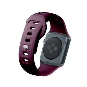 Hurtownia GSM - Pásek 3MK silikonový náramek Apple Watch 4/5/6/7/8/9/SE/Ultra 42/44/45/49mm tmavě fialový/mulberry - 3MK6232 - {ean13} - Hurt