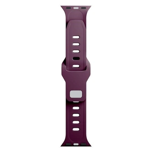 Pasek 3MK Silicone Watch Strap Apple Watch 4/5/6/7/8/9/SE/Ultra 42/44/45/49mm ciemnofioletowy/mulberry
