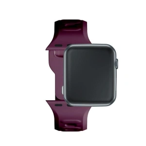 Hurtownia GSM - Pásek 3MK silikonový náramek Apple Watch 4/5/6/7/8/9/SE/Ultra 42/44/45/49mm tmavě fialový/mulberry - 3MK6232 - {ean13} - Hurt