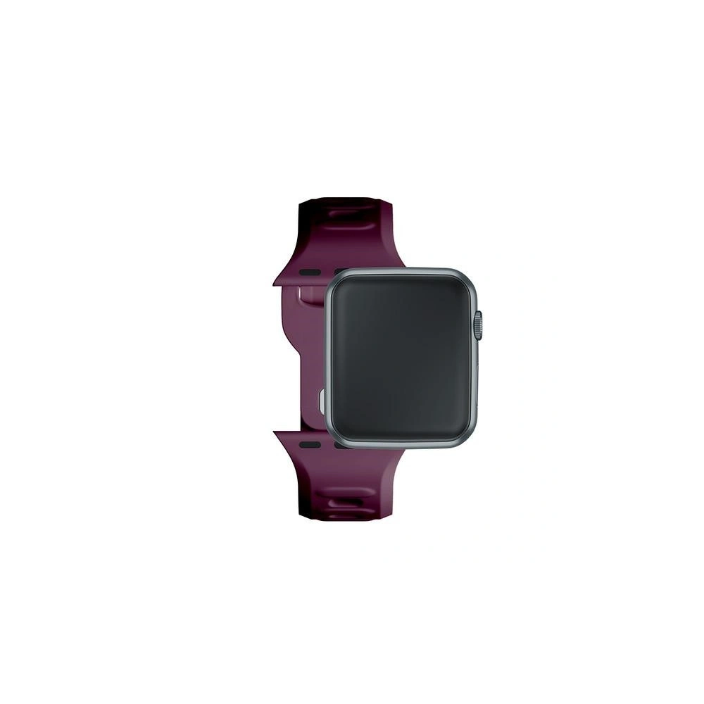 Wholesale 3MK Silicone Watch Strap for Apple Watch 4/5/6/7/8/9/SE/Ultra 42/44/45/49mm dark purple/mulberry - 3MK6232 - {ean13} - Hurt