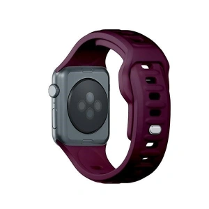 Hurtownia GSM - Pásek 3MK silikonový náramek Apple Watch 4/5/6/7/8/9/SE/Ultra 42/44/45/49mm tmavě fialový/mulberry - 3MK6232 - {ean13} - Hurt