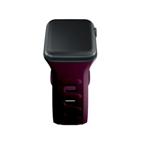 Pasek 3MK Silicone Watch Strap Apple Watch 4/5/6/7/8/9/SE/Ultra 42/44/45/49mm ciemnofioletowy/mulberry
