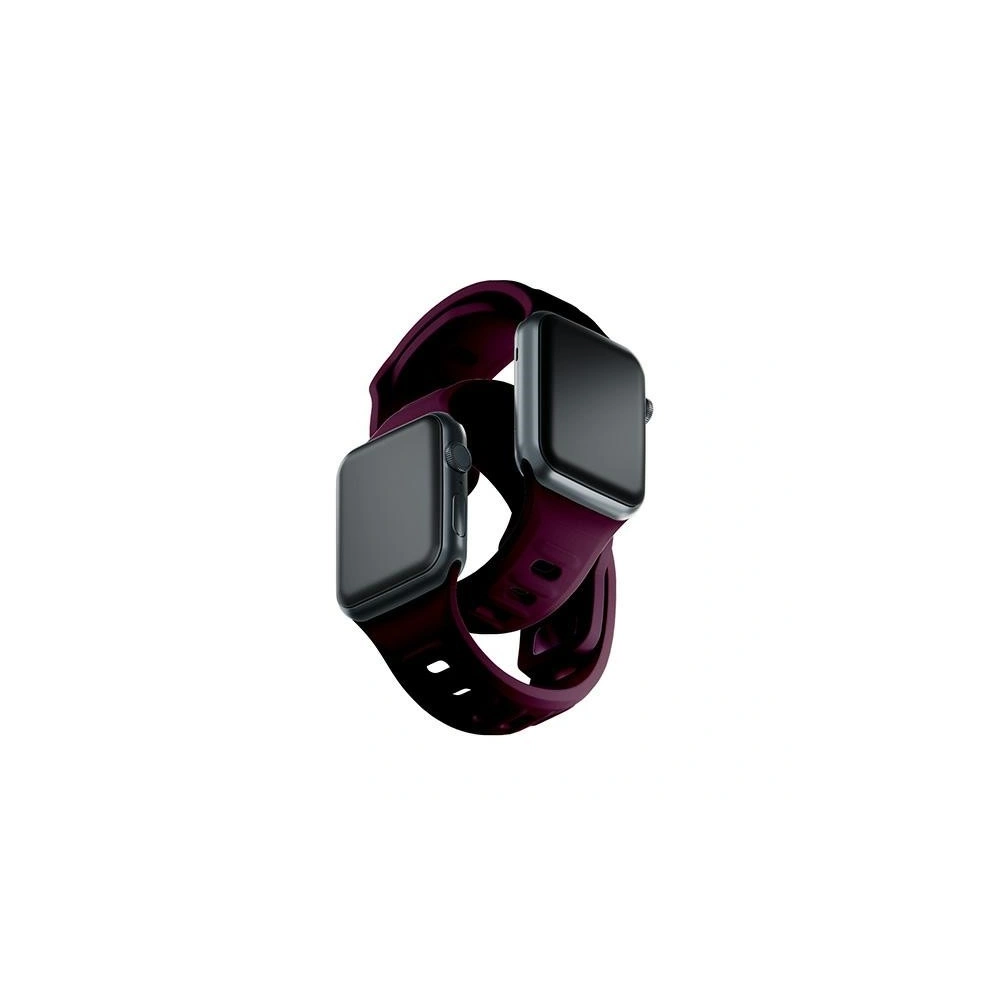 Wholesale 3MK Silicone Watch Strap for Apple Watch 4/5/6/7/8/9/SE/Ultra 42/44/45/49mm dark purple/mulberry - 3MK6232 - {ean13} - Hurt