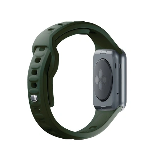Pasek 3MK Silicone Watch Strap Apple Watch 4/5/6/7/SE/8/9/10 40/41/42mm ciemnozielony/dark green