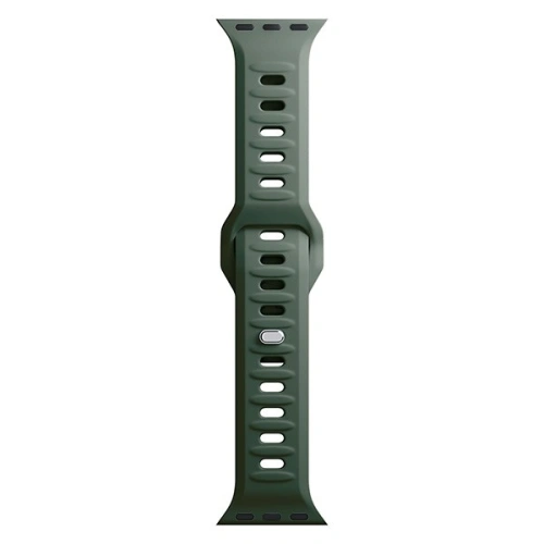 Pasek 3MK Silicone Watch Strap Apple Watch 4/5/6/7/SE/8/9/10 40/41/42mm ciemnozielony/dark green