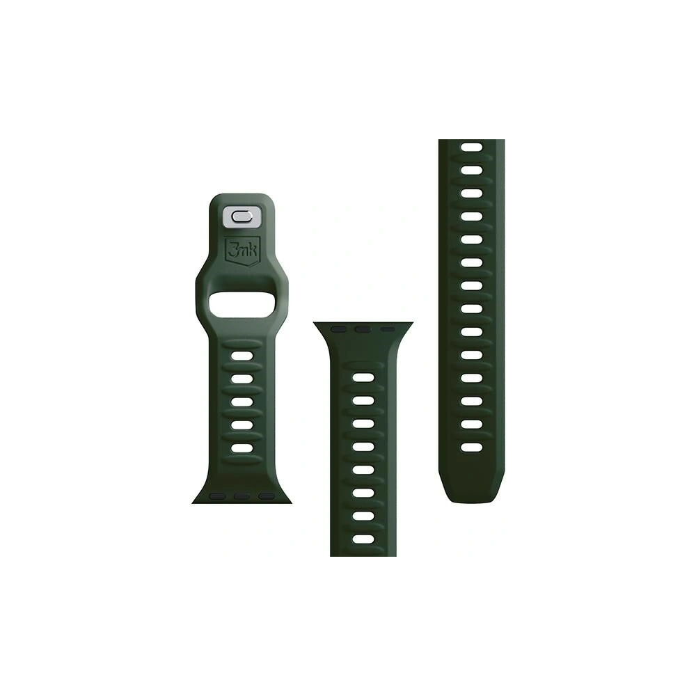 Wholesale Belt 3MK Silicone Watch Strap Apple Watch 4/5/6/7/SE/8/9/10 40/41/42mm dark green - 3MK6233 - {ean13} - Hurt
