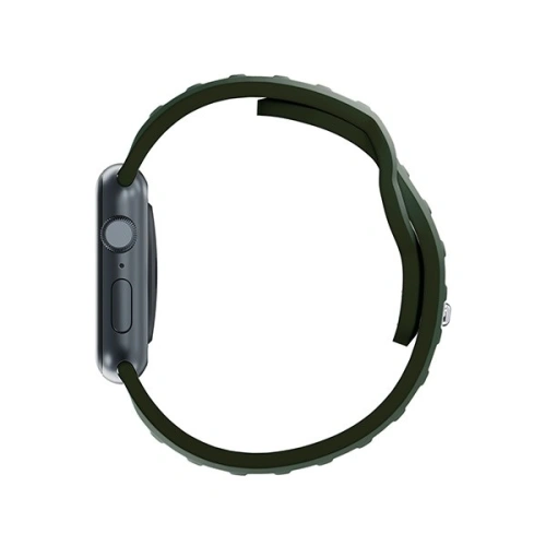 Pasek 3MK Silicone Watch Strap Apple Watch 4/5/6/7/8/9/SE/Ultra 42/44/45/49mm ciemnozielony/dark green
