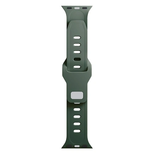 Pasek 3MK Silicone Watch Strap Apple Watch 4/5/6/7/8/9/SE/Ultra 42/44/45/49mm ciemnozielony/dark green
