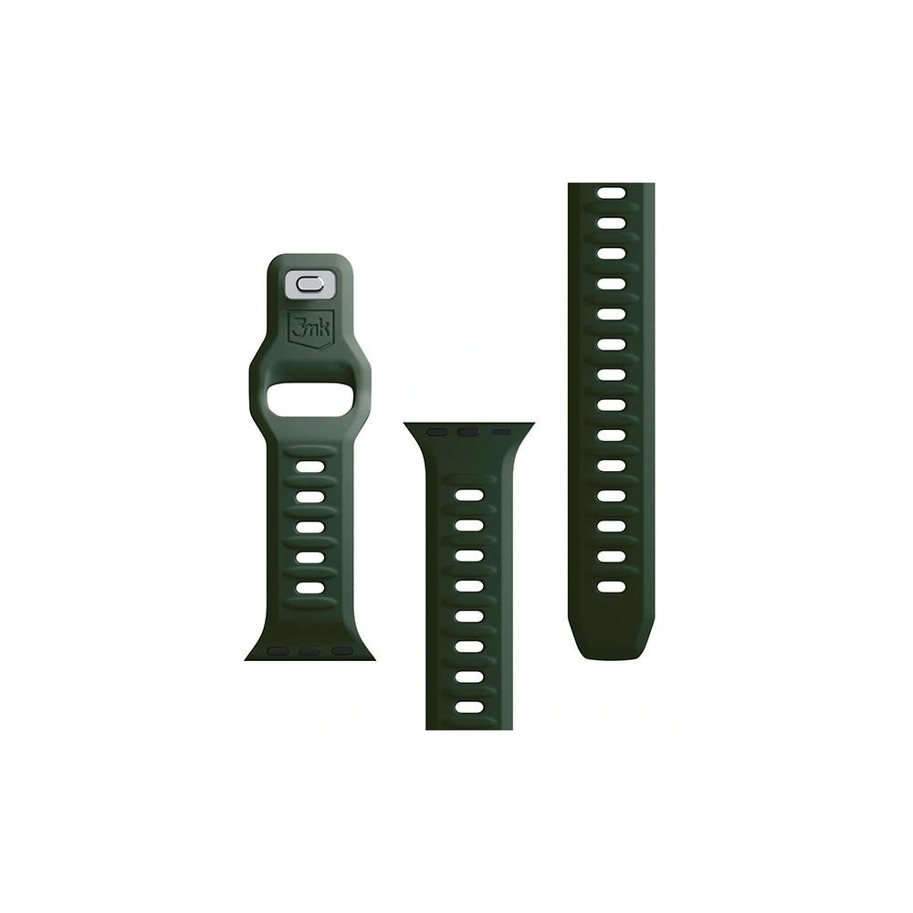 Wholesale Strap 3MK Silicone Watch Strap Apple Watch 4/5/6/7/8/9/SE/Ultra 42/44/45/49mm dark green - 3MK6234 - {ean13} - Hurt