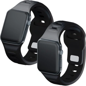 Hurtownia GSM - Pasek 3MK brățară din silicon pentru Apple Watch 4/5/6/7/SE/8/9/10 40/41/42mm negru/black - 3MK6235 - {ean13} - Hurt
