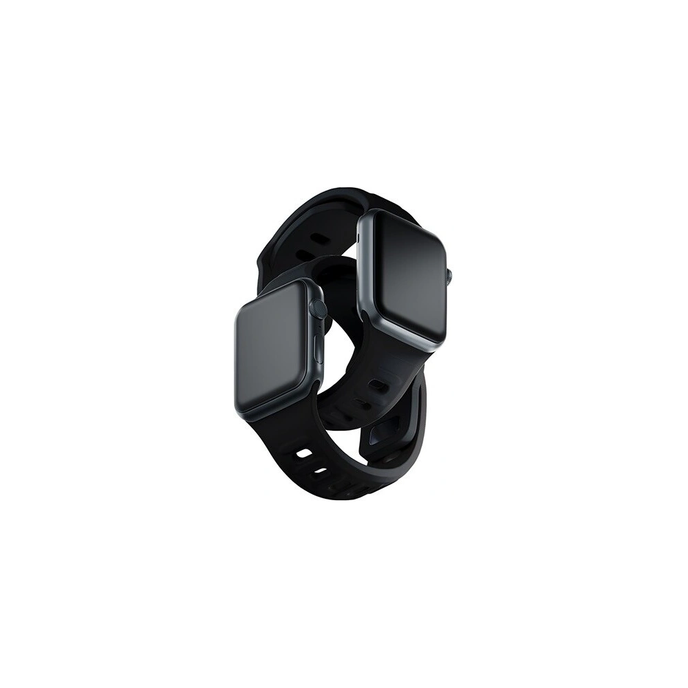 Hurtownia GSM - Pasek 3MK Silicone Watch Strap Apple Watch 4/5/6/7/SE/8/9/10 40/41/42mm czarny/black - 3MK6235 - {ean13} - Hurt
