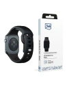 Pasek 3MK Silicone Watch Strap Apple Watch 4/5/6/7/8/9/SE/Ultra 42/44/45/49mm czarny/black